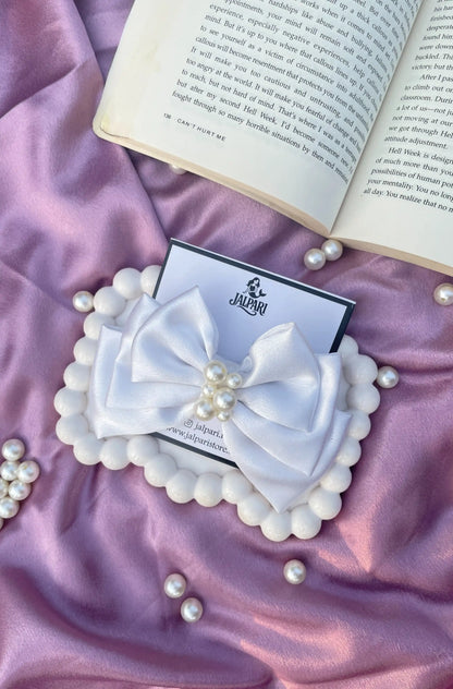 TRIPLE LAYER BOW | SATIN FABRIC