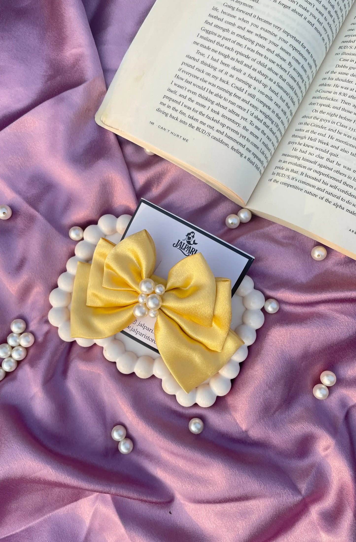 TRIPLE LAYER BOW | SATIN FABRIC