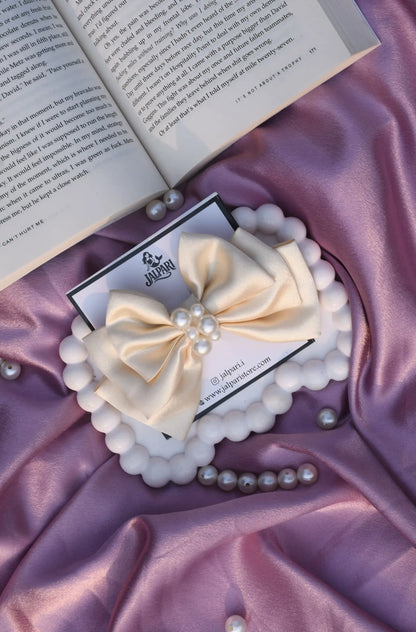 TRIPLE LAYER BOW | SATIN FABRIC
