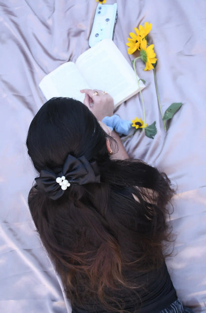 TRIPLE LAYER BOW | SATIN FABRIC