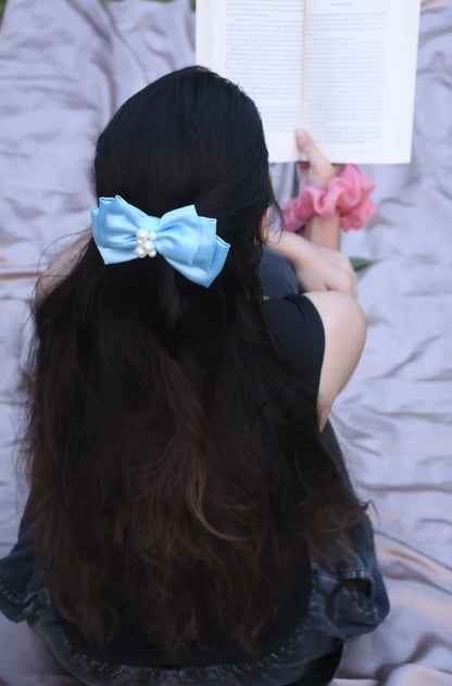 TRIPLE LAYER BOW | SATIN FABRIC