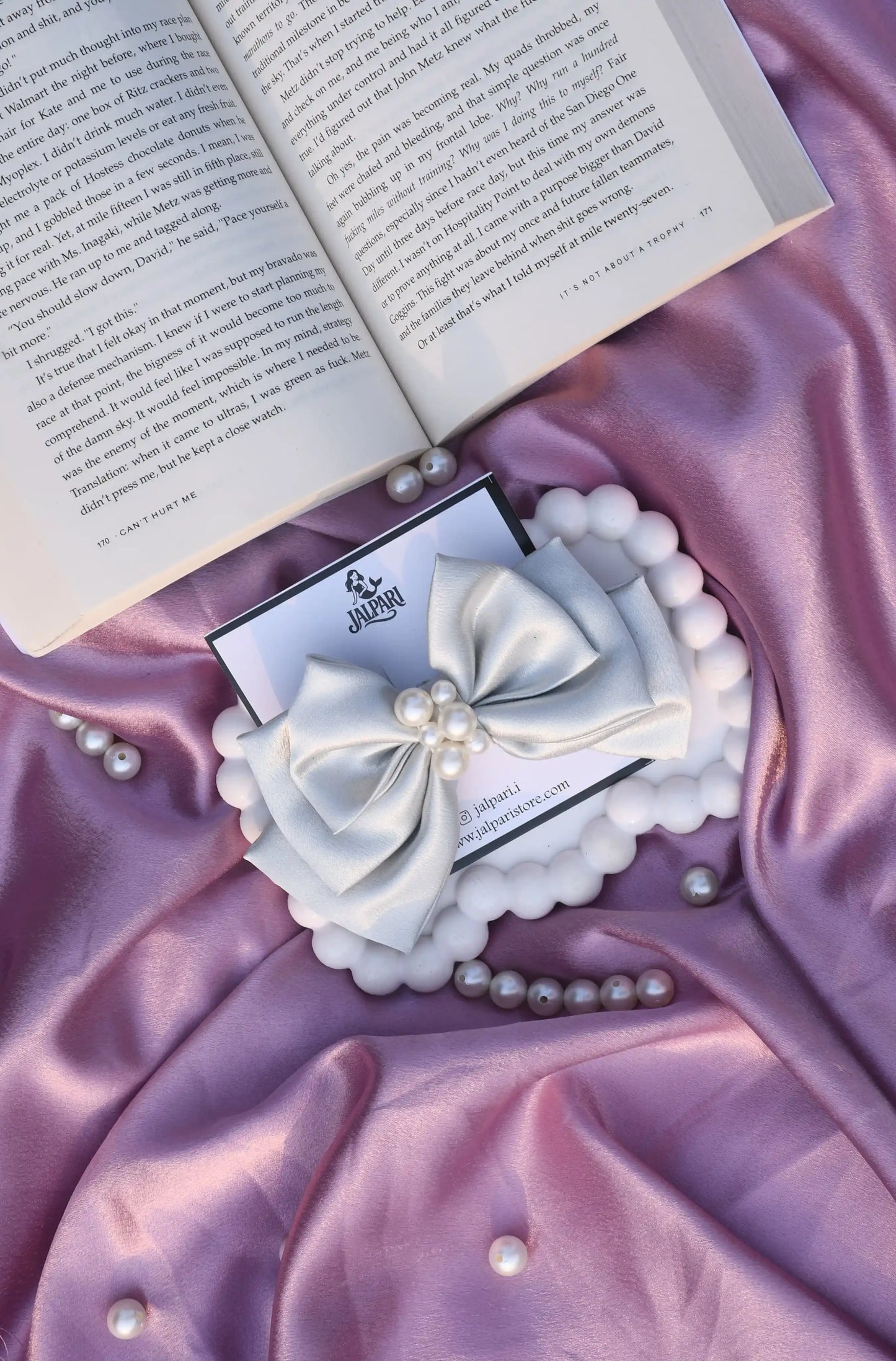 TRIPLE-LAYER-BOW-SILVER-SATIN-FABRIC