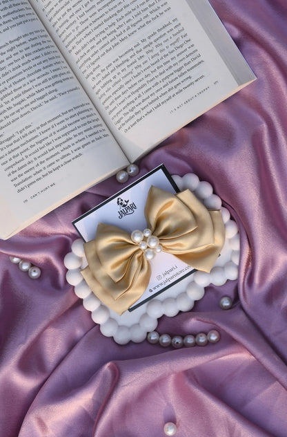 TRIPLE-LAYER-BOW-CREAM-SATIN-FABRIC