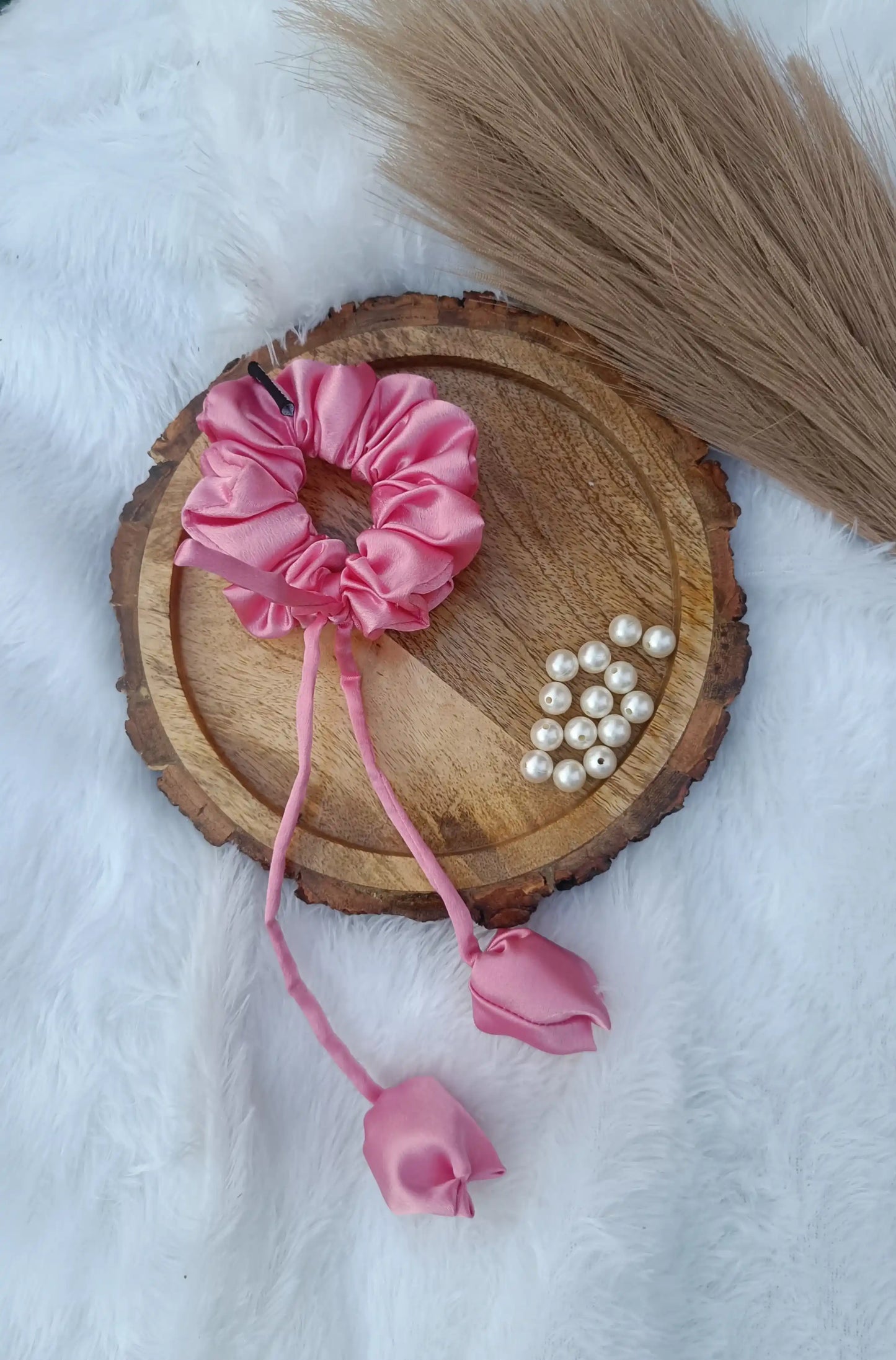 Tulip Scrunchies | SATIN FABRIC