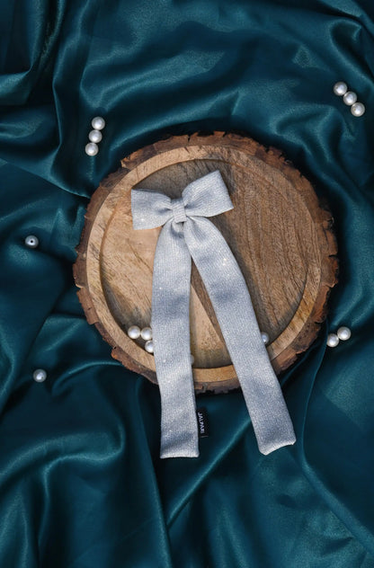 BOW WITH LONG TAIL | COTTON BLEND