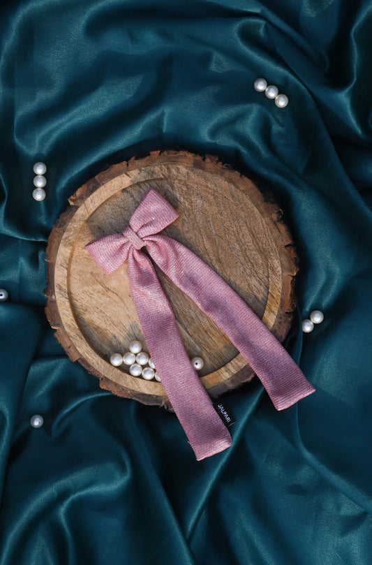BOW WITH LONG TAIL | COTTON BLEND