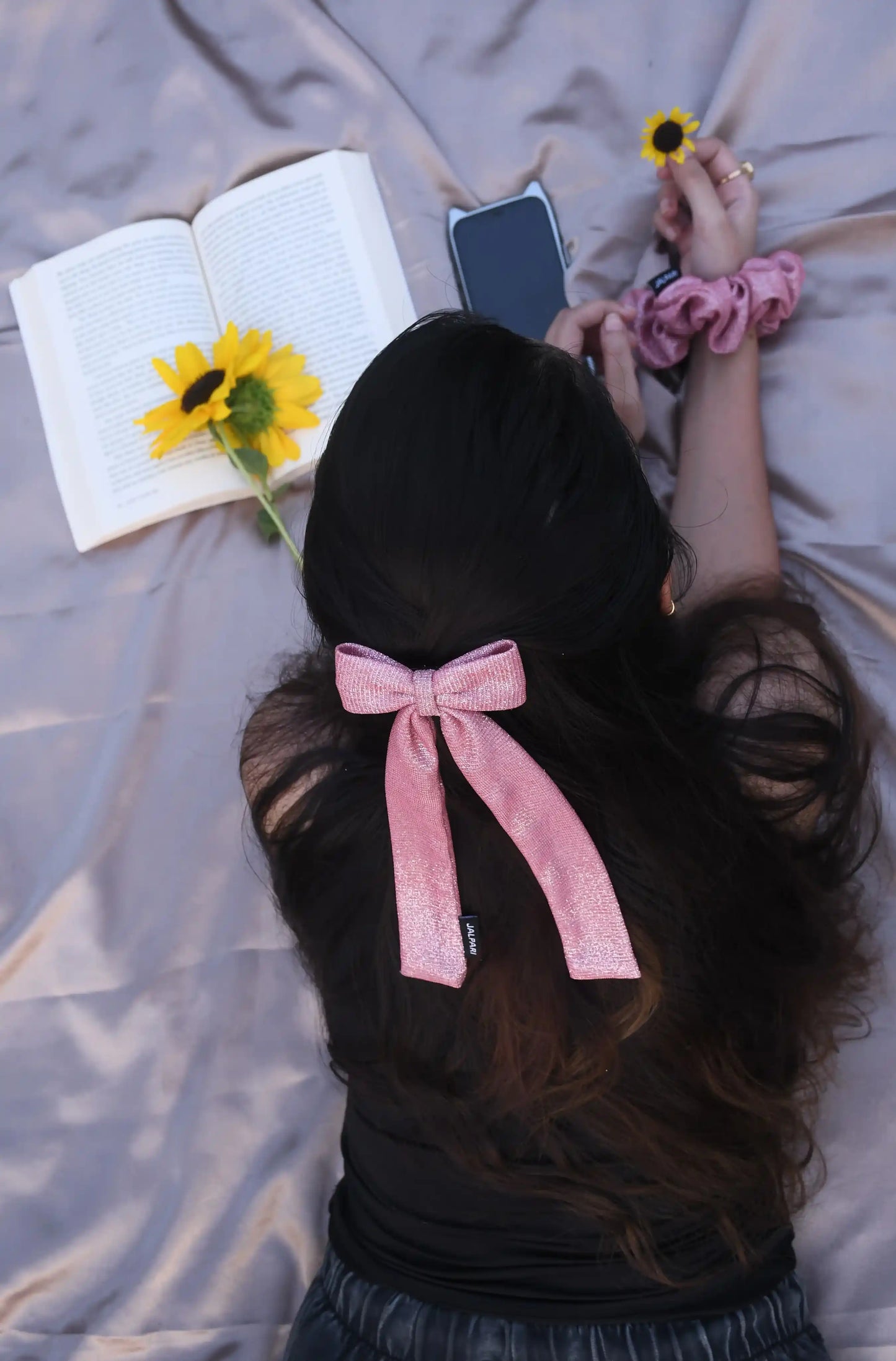 BOW WITH LONG TAIL | COTTON BLEND