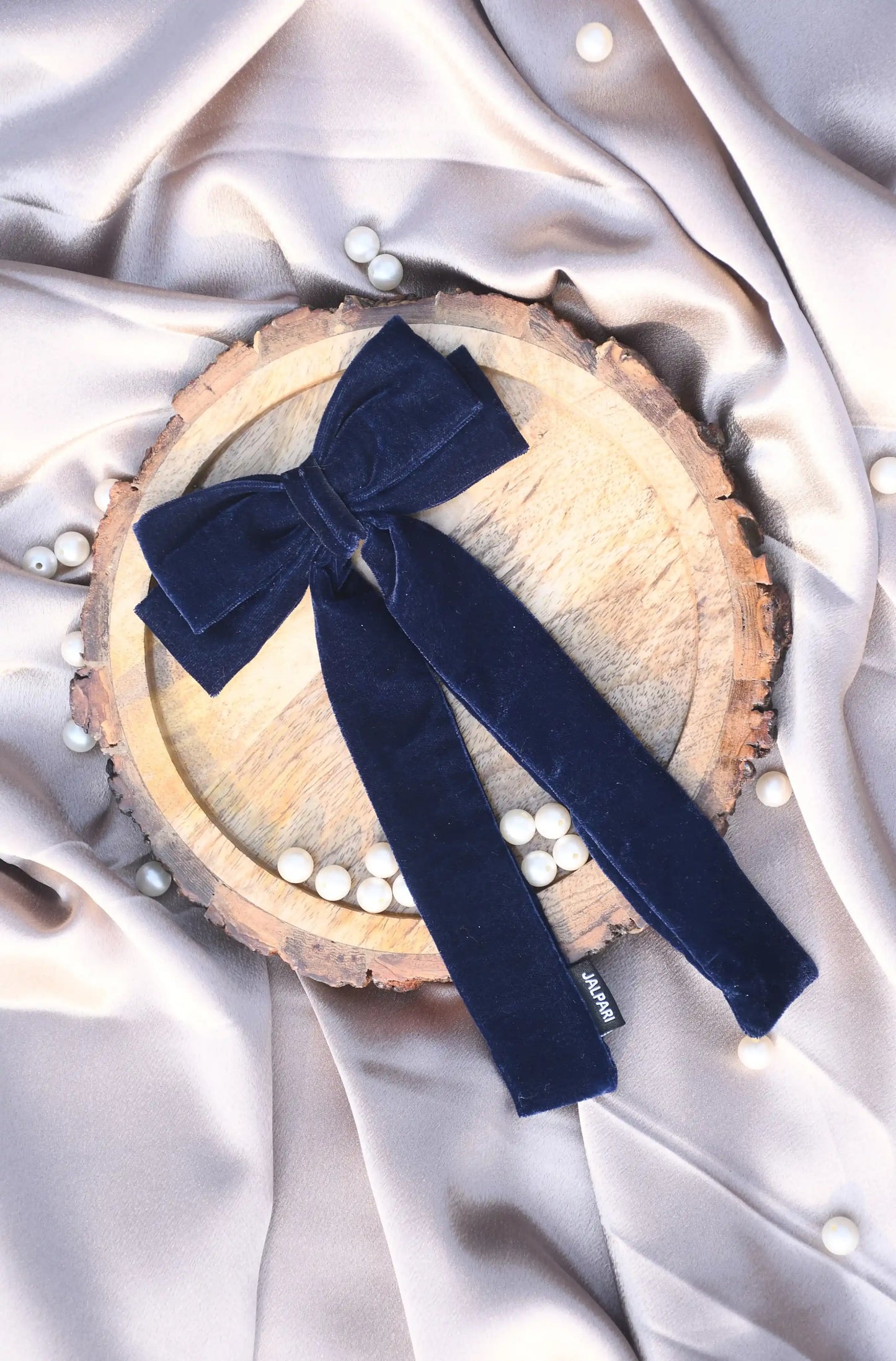 BOW WITH LONG TAIL | VELVET FABRIC