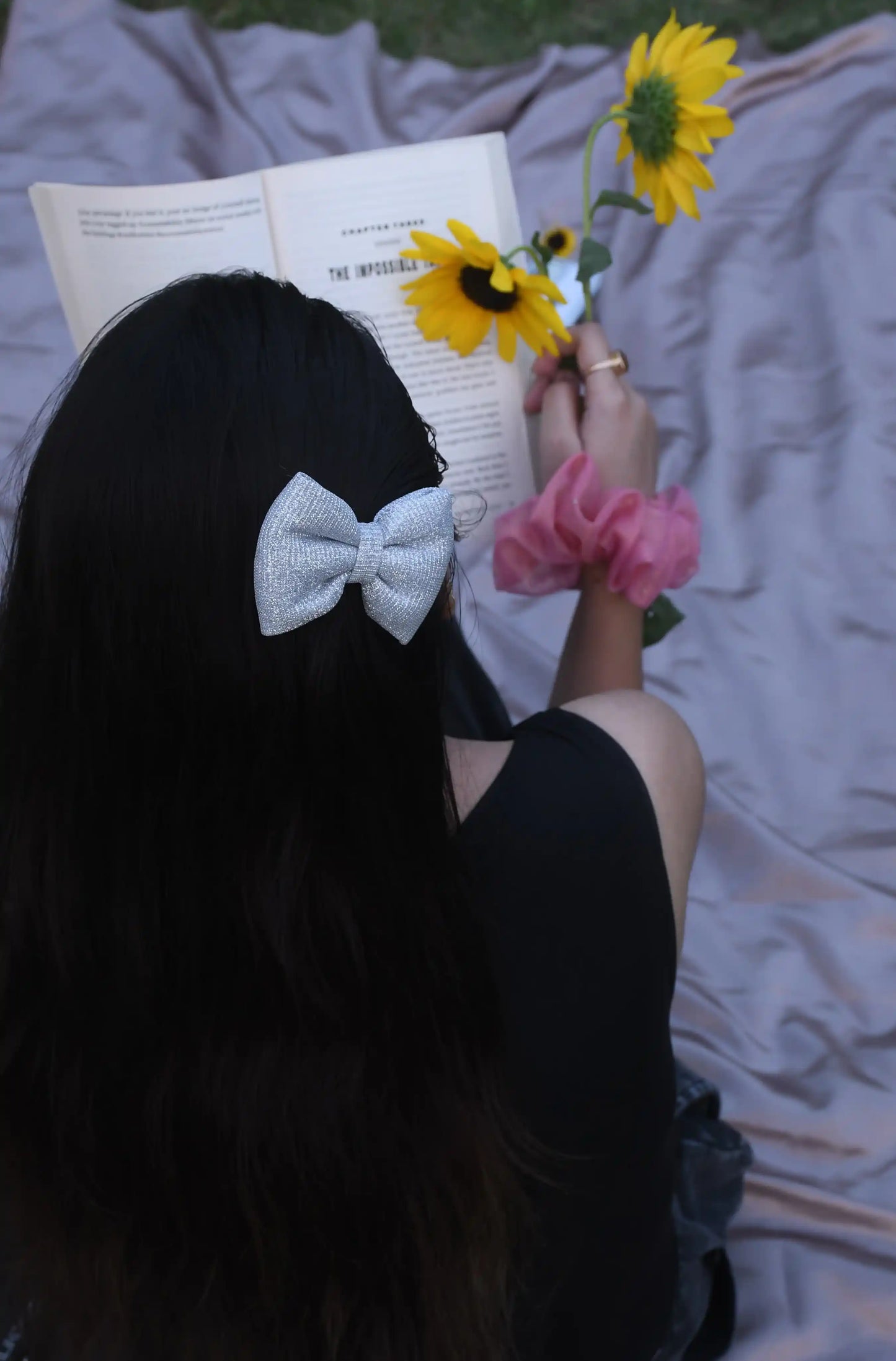 FLUFFY MINI BOW | COTTON BLEND