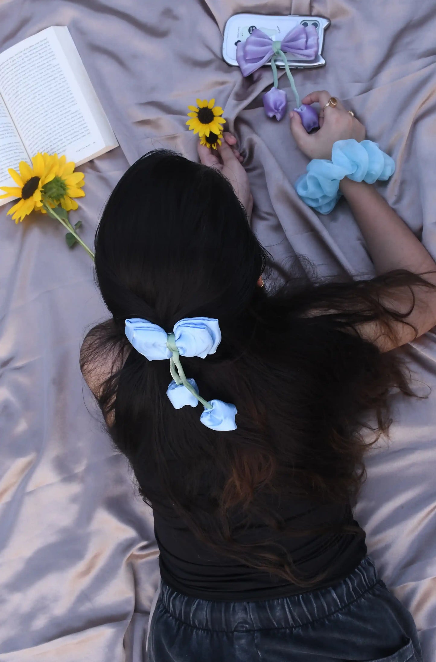 TULIP BOWS | JIMMY CHOO FABRIC