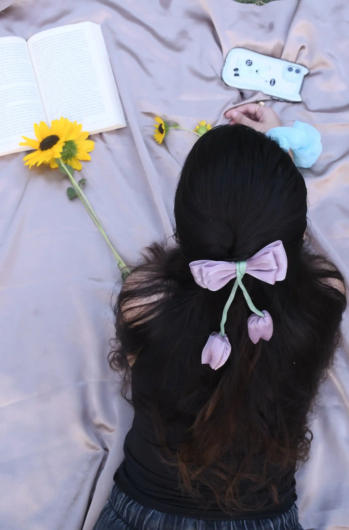 TULIP BOWS | JIMMY CHOO FABRIC