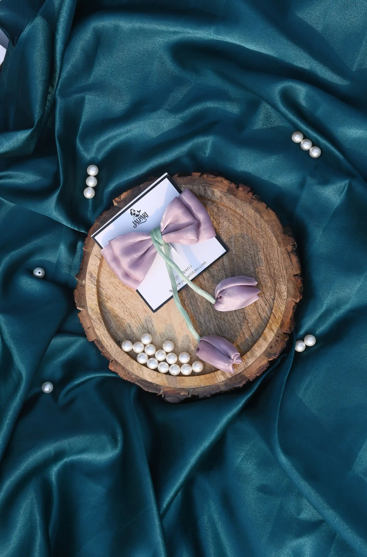 TULIP BOWS | JIMMY CHOO FABRIC
